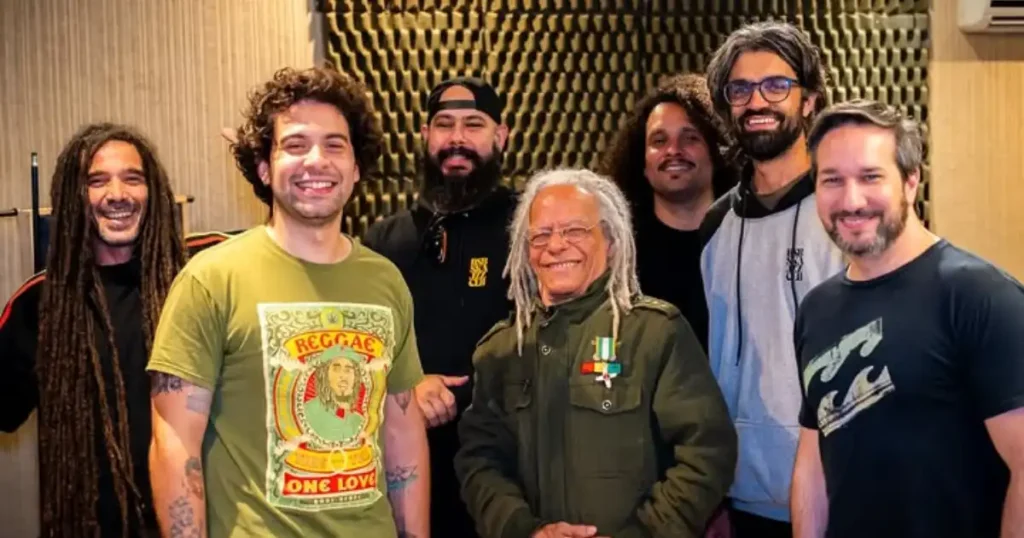 Experimental Dub, Renato Matos, Fabrício "Paçoca" e Marcos no FM2Audio Studio