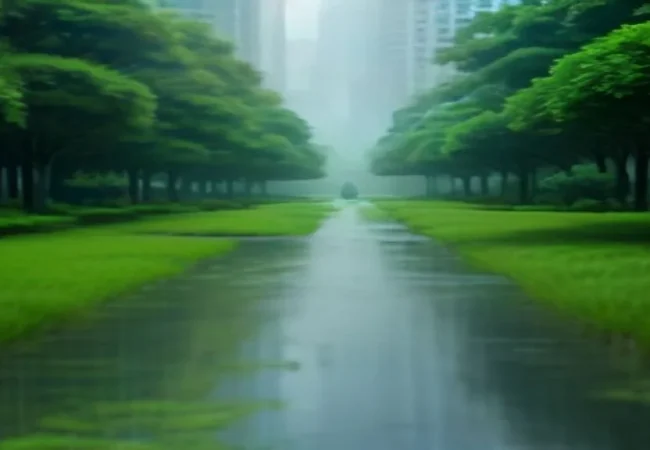 Cidades Esponja e Drenagem Urbana Sustentável em 2026: Como o Design Biofílico Previne Enchentes Catastróficas