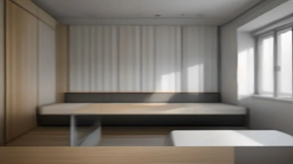 Marcenaria modular inteligente e cama retrátil multifuncional em studio compacto em 2026